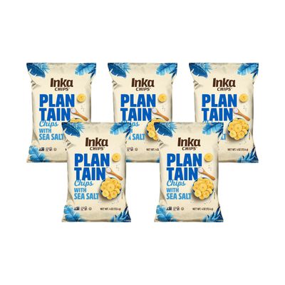 Inka Crops Plantain Chips, Chile Picante, 4 Ounce (Pack of 5)