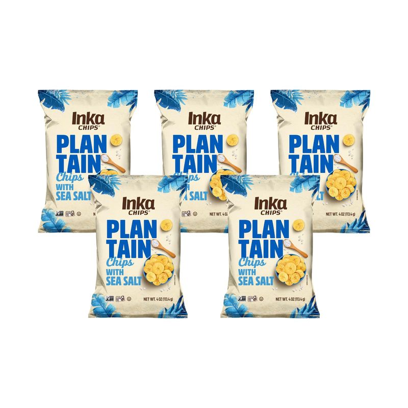 Inka Crops Plantain Chips, Chile Picante, 4 Ounce (Pack of 5)