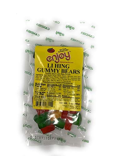 Enjoy Snacks Li Hing Gummy Bears 3oz Bag