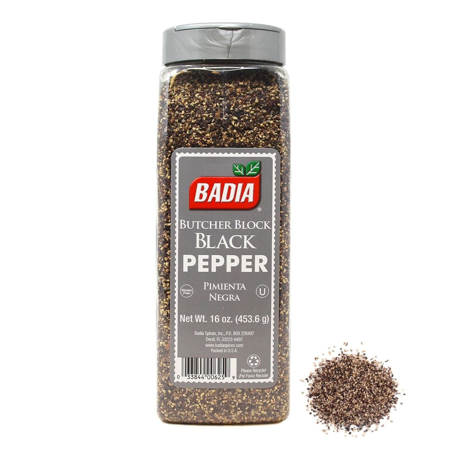 Badia Black Pepper Butcher Block, 16 Ounce