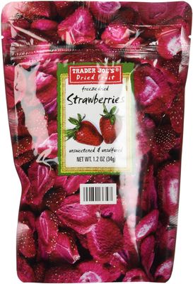 Trader Joe&#39;s Freeze Dried Strawberries Unsweetened &amp; Unsulfured 1.2oz