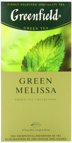 Greenfield Green Melissa Green Tea Fruit &amp; Herbal Collection 25 Teabags The Execptional Freshness Of Tea Is Guranteed By The Special Foil Sachet