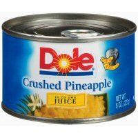 Dole, Pineapple Crushed in 100% Pineapple Juice, 8oz Can (Pack of 8)
