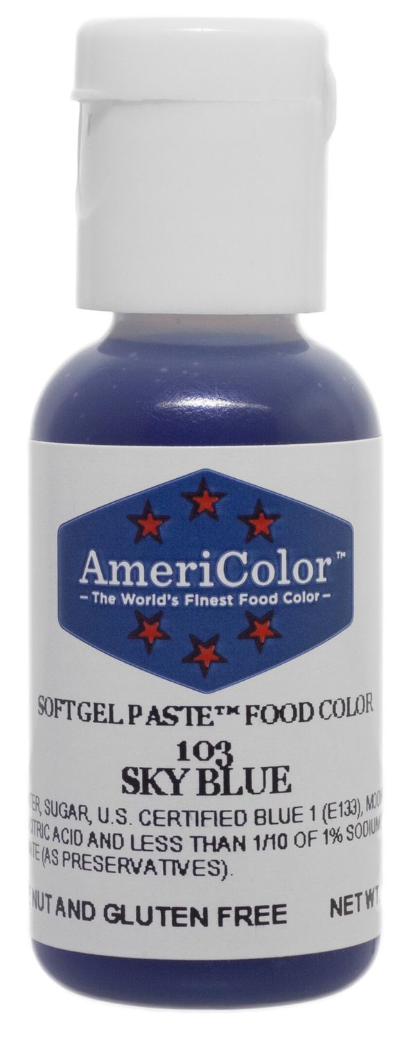 Americolor Soft Gel Paste Food Color, .75-Ounce, Sky Blue