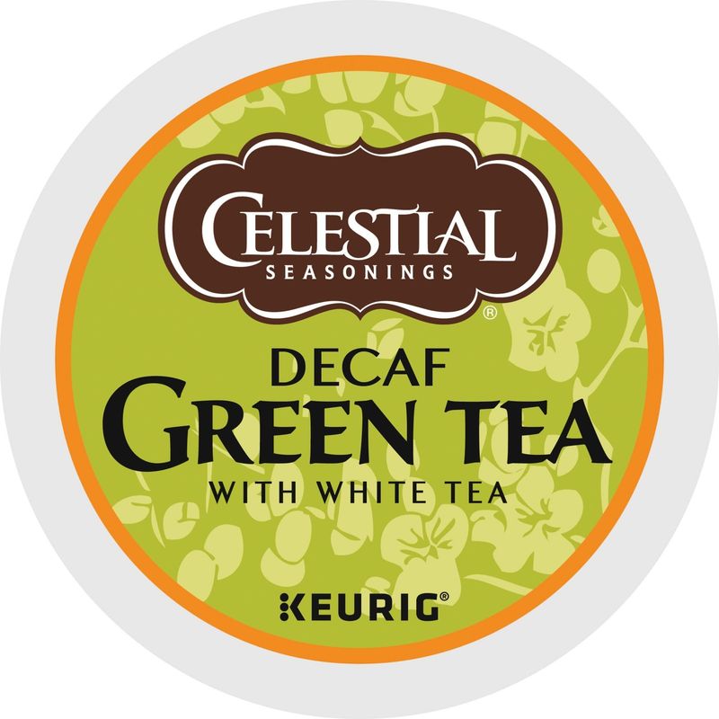 Celestial Seasonings Decaf Green Tea, K-Cup Portion Pack for Keurig K-Cup Brewers, 24-Count