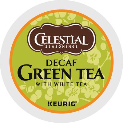 Celestial Seasonings Decaf Green Tea, K-Cup Portion Pack for Keurig K-Cup Brewers, 24-Count