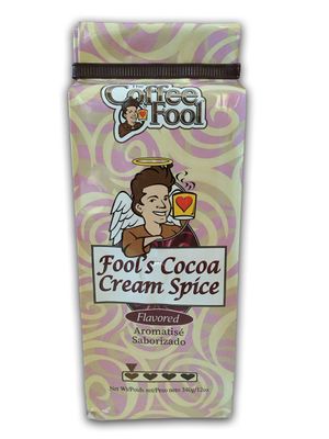 Coffee Fool&#39;s Decaf Cocoa Cream Spice (Coarse Grind)