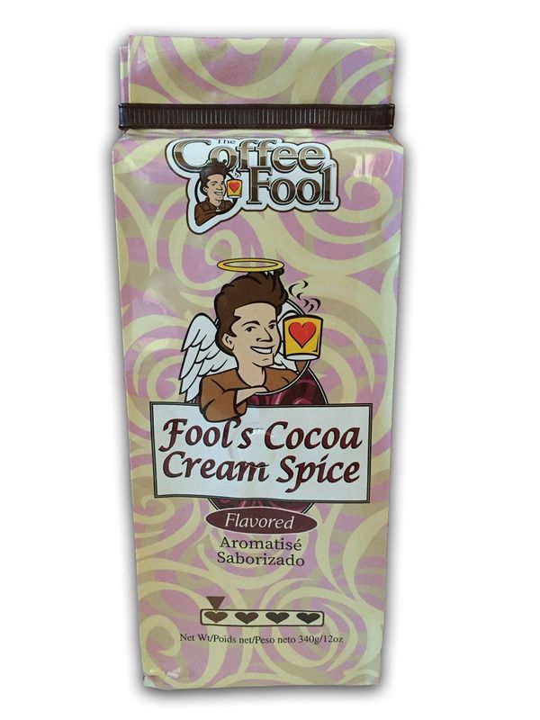 Coffee Fool&#39;s Decaf Cocoa Cream Spice (Coarse Grind)