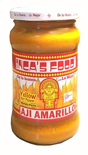 Inca&#39;s Food Aji Amarillo - Yellow Hot Pepper Molido/paste 10.5oz - Product of Peru