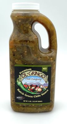 Ol&#39; Gringo Chile Company Premium Hatch Green Chile Sauce Medium 35 Ounce Bottle