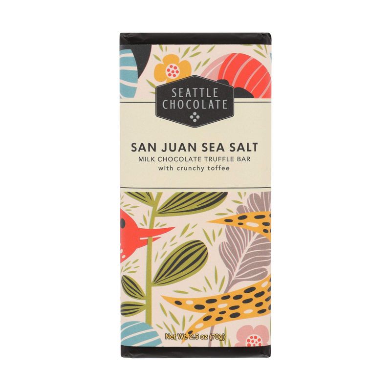 Seattle Chocolates, San Juan Sea Salt, 2.5 oz