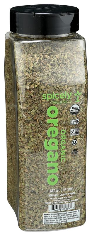 Spicely Organic Oregano 5 Oz Certified Gluten Free