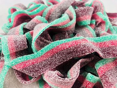 Sour Power Premium Candy Belts, Watermelon, 6.6 lb