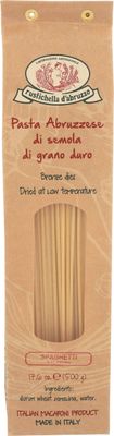 Rustichella d&#39;Abruzzo Spaghetti - 500g Classic Italian Long Pasta with Superior Flavor &amp; Texture - Perfect for Olive Oil Sauces, Cacio e Pepe &amp; Carbonara - Authentic Durum Wheat Pasta from Abruzzo