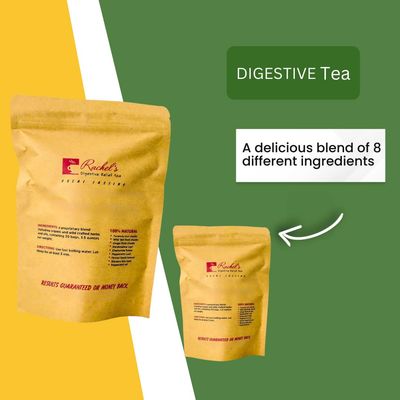 Rachel's Tea: Turmeric, Wild Yam, Ginger, Marshmallow, Chamomile, Peppermint, Fennel, Slippery Elm: 30 bags, 60 cups