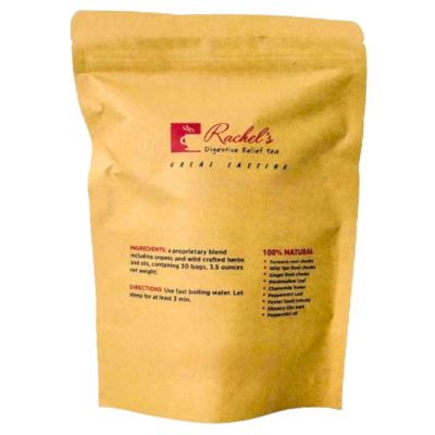 Rachel&#39;s Tea: Turmeric, Wild Yam, Ginger, Marshmallow, Chamomile, Peppermint, Fennel, Slippery Elm: 30 bags, 60 cups
