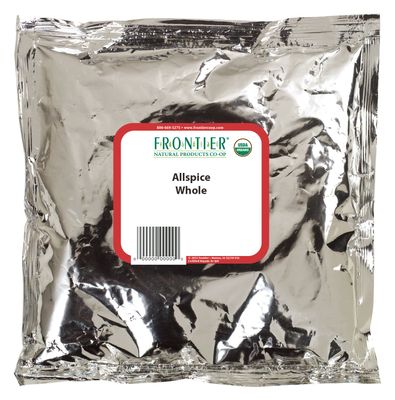 Frontier Co-op Organic Whole Allspice Berries, 1-pound Bulk Bag, Great for Baking, Pickling, Soups and Marinades, Vegan