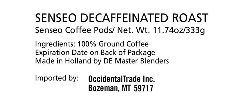 Senseo, Decaffeinated Coffee Pods - Medium Roast, No Caffeine - Rich, Aromatic, and Smooth Flavor, 96-count Pods, 2 X 48 Pack