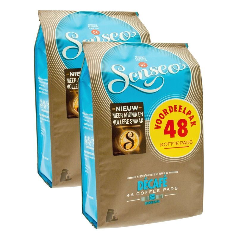 Senseo, Decaffeinated Coffee Pods - Medium Roast, No Caffeine - Rich, Aromatic, and Smooth Flavor, 96-count Pods, 2 X 48 Pack