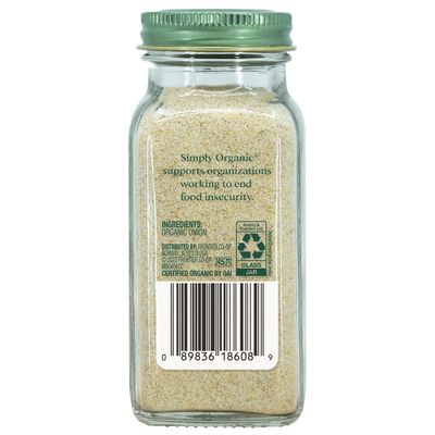 Simply Organic White Onion Powder, Certified Organic | 3 oz | Allium cepa