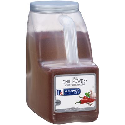 McCormick Culinary Light Chili Powder, 5.5 lb - One 5.5 Pound Container of Bulk Chili Powder for Cooking, Perfect in Tex-Mex and Mexican Cuisines