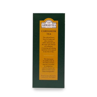 Ahmad Tea Black Tea, Cardamom Loose Leaf, 454g - Caffeinated &amp; Sugar-Free