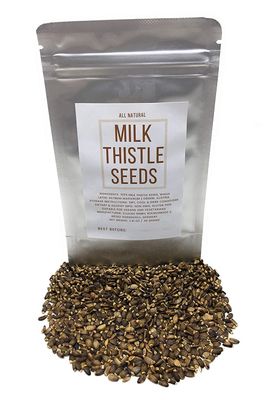 Milk Thistle Seeds - Dried, Whole &amp; Natural Silybum Marianum - Origin: Austria - Net Weight: 1.41 Oz / 40 Grams
