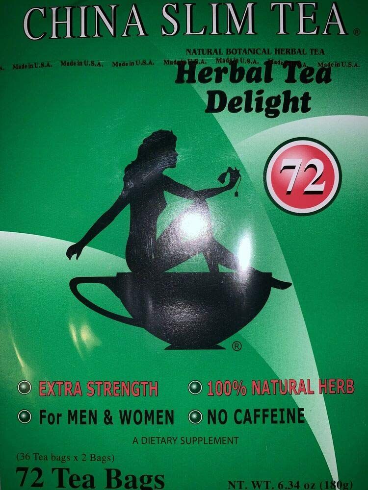 China Slim Tea Dieter&#39;s Delight 72 Bags for Men &amp; Women~ Extra Strength