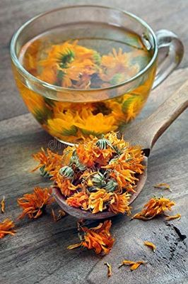 Organic Calendula Flowers - 8 Ounces- Herbal Tea - 100% Certified Organic - EarthWise Aromatics