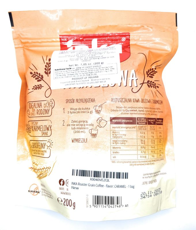 INKA Roaster Grain Coffee - flavor: CARAMEL - 1 bag