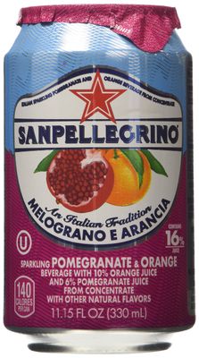 San Pellegrino Melograno E Arancia (Pomegranate &amp; Orange) 11.15 Fl Oz 12 Pack