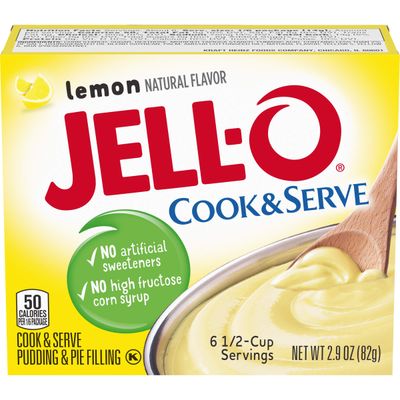 Jell-O Cook &amp; Serve Lemon Pudding &amp; Pie Filling, 2.9 Ounce (Pack of 6)