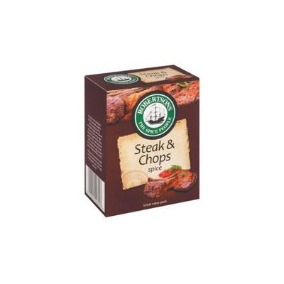 Robertsons Spice - Steak and Chops Refill Box 80gQ