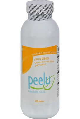 the Peelu Co. Chewing Gum, Citrus Breeze, 300-Count