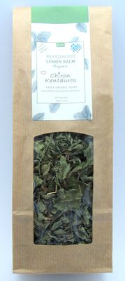 Chiron Kentavros Greek Organic Bio Herb Melissa/Lemon Balm Leaves from Mount Pelion Greece - GMO/Caffeine Free