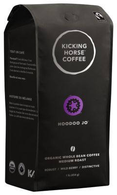 Kicking Horse Coffee, Hoodoo Jo, Whole Bean Coffee, 1 lb