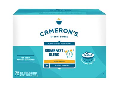 Cameron&#39;s Coffee Single Serve Pods, Breakfast Blend, 72 Count (Pack of 1)