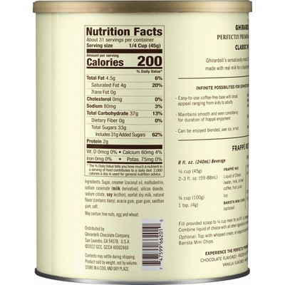 Ghirardelli Beverage Mix, Classic White 50 Ounce.