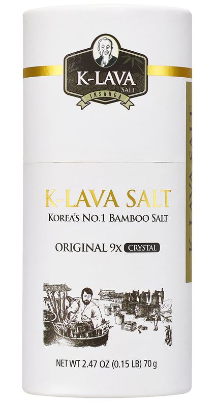 K-LAVA SALT-Korea&#39;s No.1 Bamboo Salt-Original 9x, Crystal, 2.47 Ounce