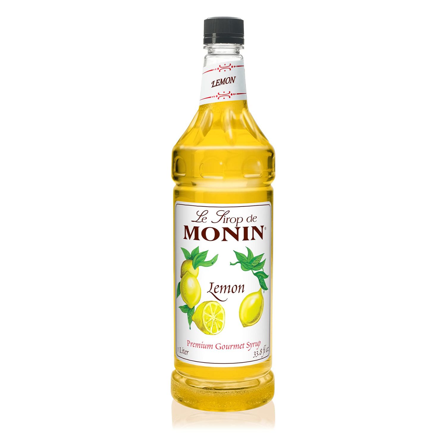 Monin Lemon Syrup, 33.8-Ounce Plastic Bottle (1 liter)