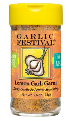 Garlic Festival Foods Lemon Garli Garni Zesty Garlic Seasoning 2.6 oz.