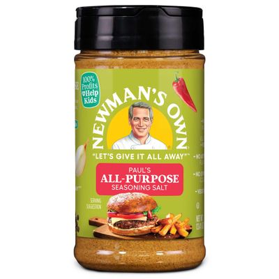 Newman&#39;s Own Pauls All-Purpose Seasoning Salt; Perfect seasoning salt for Cooking; No MSG, Gluten Free, Kosher; 13.41 Oz. Bottle