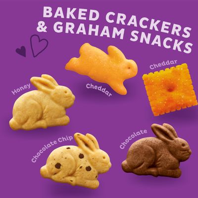 Annie's Organic Variety Pack, Cheddar Bunnies, Bunny Grahams and Cheddar Squares, Stocking Stuffer, 12 Pouches, 11 oz