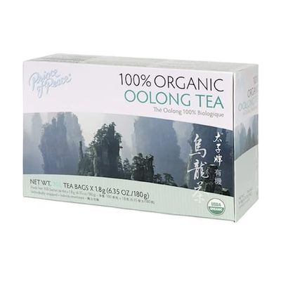 Prince of Peace Organic Oolong Tea, 100 Tea Bags - 100% Organic Black Tea - Unsweetened Black Tea - Lower Caffeine Alternative to Coffee - Herbal Health Benefits