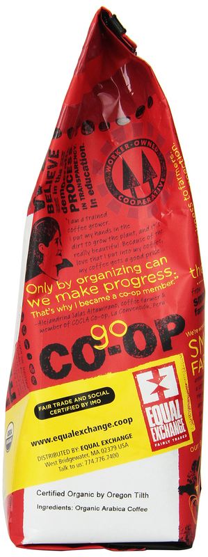 Equal Exchange Organic Ground Coffee, Colombian Bag, 12 Ounce (Pack of 1)