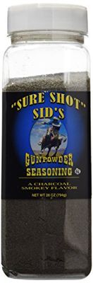 Sure Shot Sids Gunpowder Original Seasoning - Famous Bbq Rub Powder Grill Seasoning for Beef, Steak Meat, All-Purpose Seasoning Blend Dry Rub for Grilling. 28oz