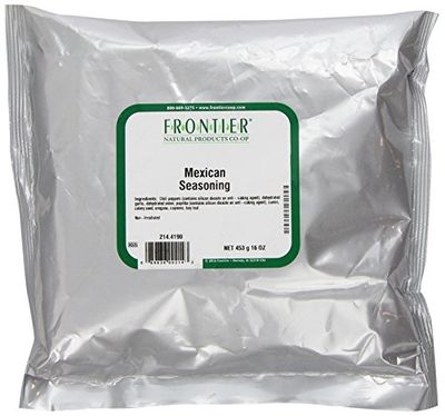 Frontier Co-op Mexican Seasoning Mix, 1-pound Bulk Bag, Salt-free, Rich, Flavorful Heat to Spice up any Dish, Kosher, Non ETO