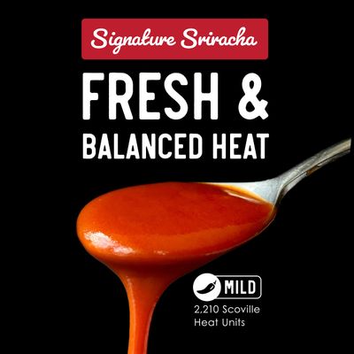 Fix Hot Sauce, Sriracha Sauce - Sriracha Chili Sauce, Organic Red Chili Peppers, Spicy &amp; Bold Flavor, Non-GMO, Gourmet, Sriracha Sauce Hot, Great in Pho or Ramen - Signature Flavor, 18 Oz