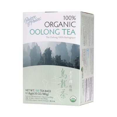 Prince of Peace Organic Oolong Tea, 100 Tea Bags - 100% Organic Black Tea - Unsweetened Black Tea - Lower Caffeine Alternative to Coffee - Herbal Health Benefits