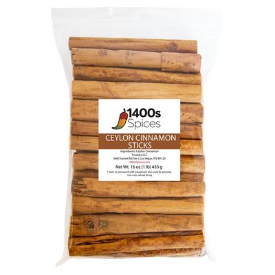 1lb Ceylon Cinnamon Sticks from Sri Lanka, True Cinnamon Stick, Canela Entera en Rama.